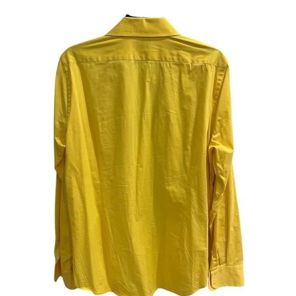 Express Yellow Casual Button Down Shirt - Picture 3 of 3
